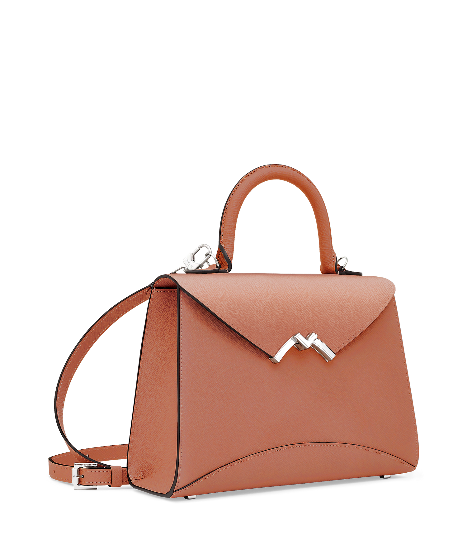 Gabrielle leather handbag Moynat Paris Grey in Leather - 25725378