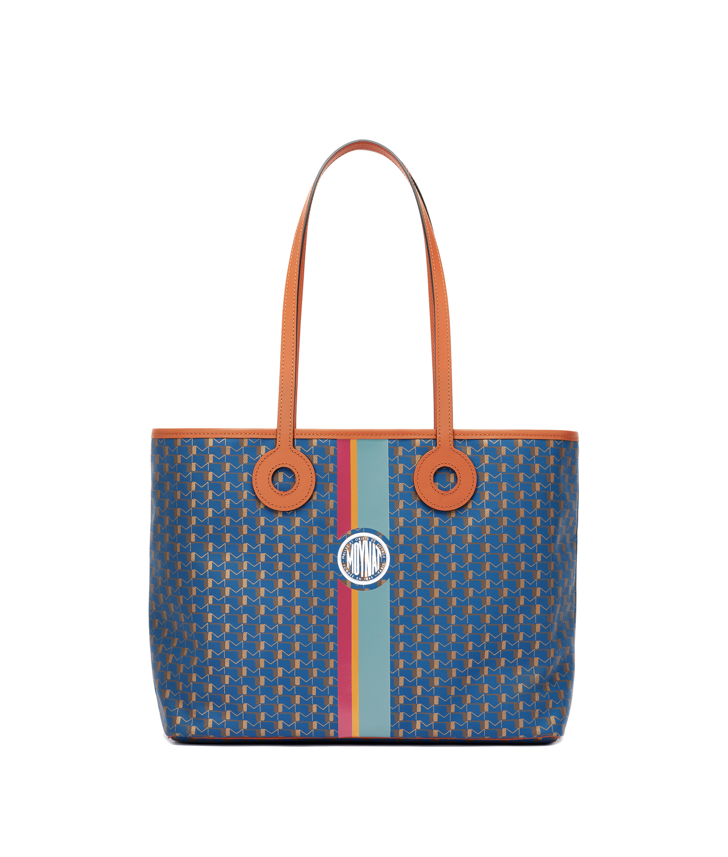 Moynat OH Tote carbon silver leather GM size - The Luxury Flavor